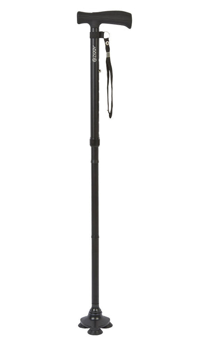 Ziggy Tribase Folding Stick in Black-Classy Walking Canes