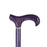 Derby with Silver Collar and Purple Shaft and Handle-Classy Walking Canes