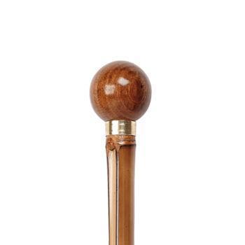 Wood Ball Handle with Bamboo Shaft-Classy Walking Canes