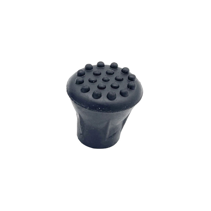 1/2" Extra Grip Black Rubber Replacement Cane Tips - 2 Pack-Classy Walking Canes