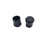 Puntas de caña de repuesto de caucho negro con agarre extra de 1 "- Paquete de 2 bastones para caminar con clase