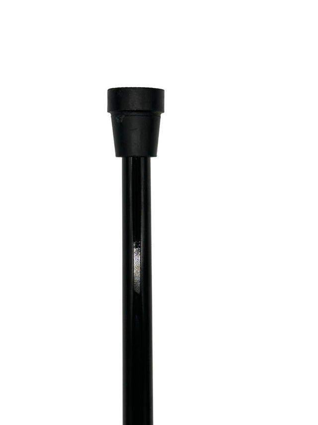 Classy Canes Black and White Swirl Handle on Black Shaft-Classy Walking Canes