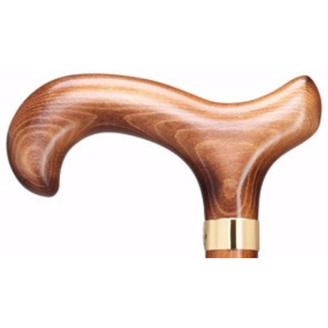 Classy Walking Cane Hercules Extra Wide Derby Handle Walnut 500 lbs-Classy Walking Canes