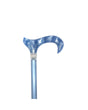 Classy Walking Canes Adjustable Elegant Blue with Rhinestone Collar-Classy Walking Canes