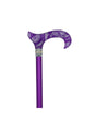 Classy Walking Canes Adjustable Purple with Rhinestone Collar-Classy Walking Canes