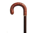 Saville Row Patterned Brown Crocodile Leather-Classy Walking Canes