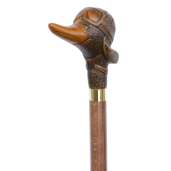 Brown Avaiator Duck Cane-Classy Walking Canes