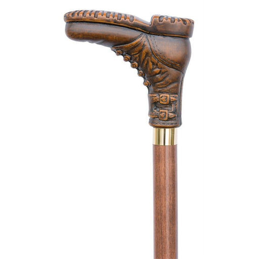 Brown Boot Walking Cane-Classy Walking Canes