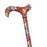 Tea Party in Red Floral with Derby Handle-Classy Walking Canes
