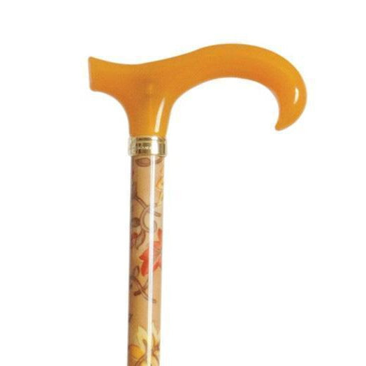Petite Derby Golden Leaves-Classy Walking Canes