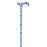 Classic Walking Cane Adjustable British Wildflowers and Cornflowers-Classy Walking Canes